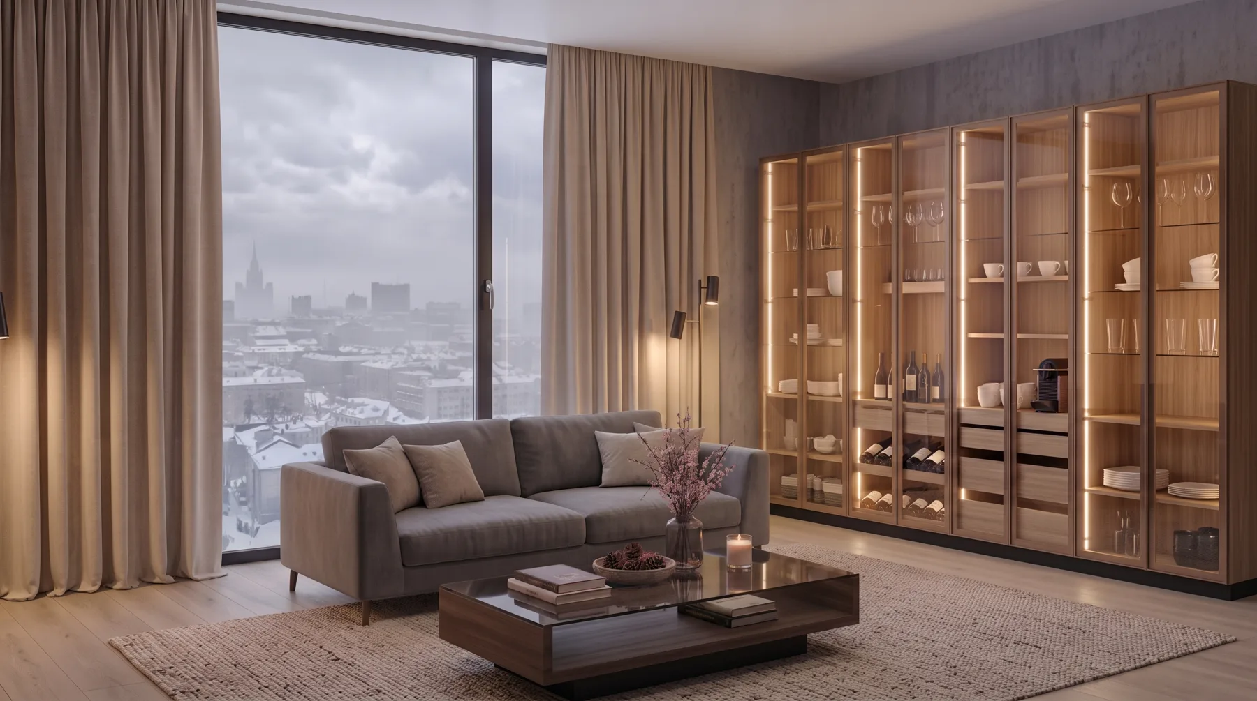 Signature · Muebles modulares · Coffee Station · Kitchen Station · Wine Station · Vitrina