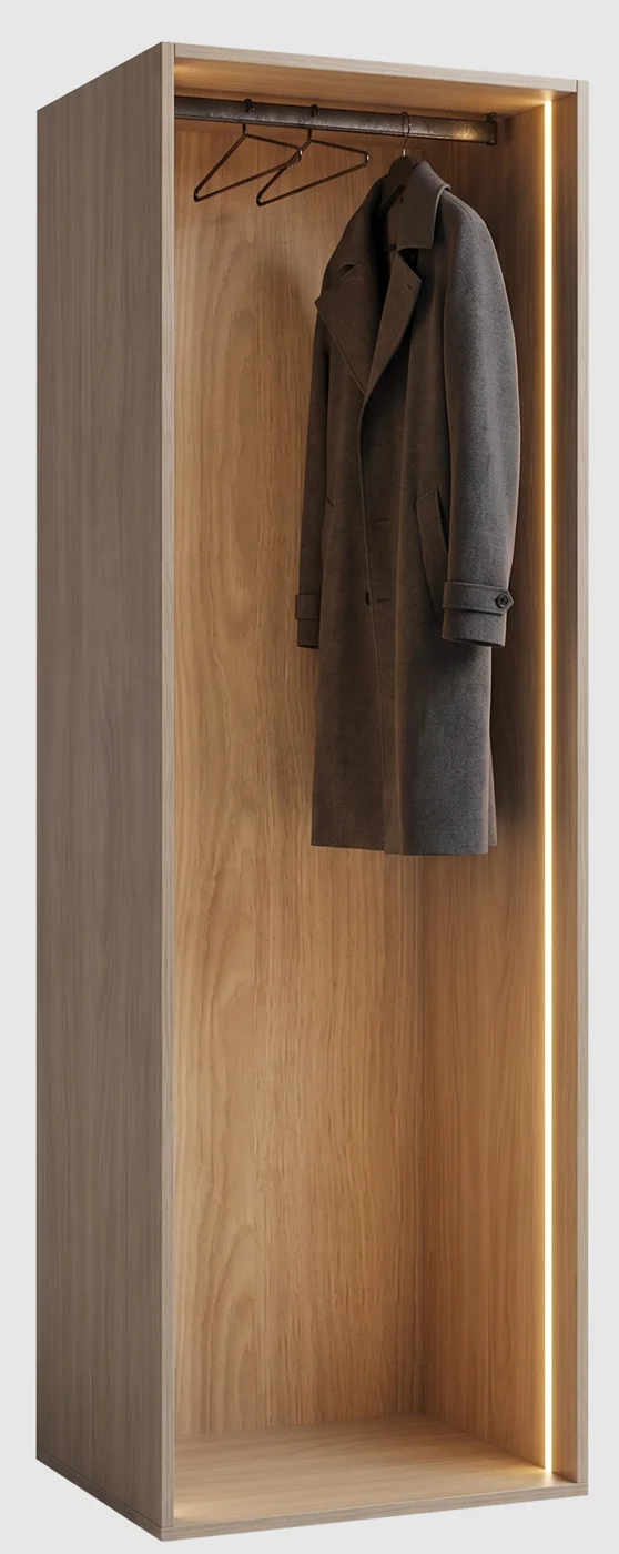 Kova · Muebles modulares · Recibidor · Columna · Abierto · Abierto con barral